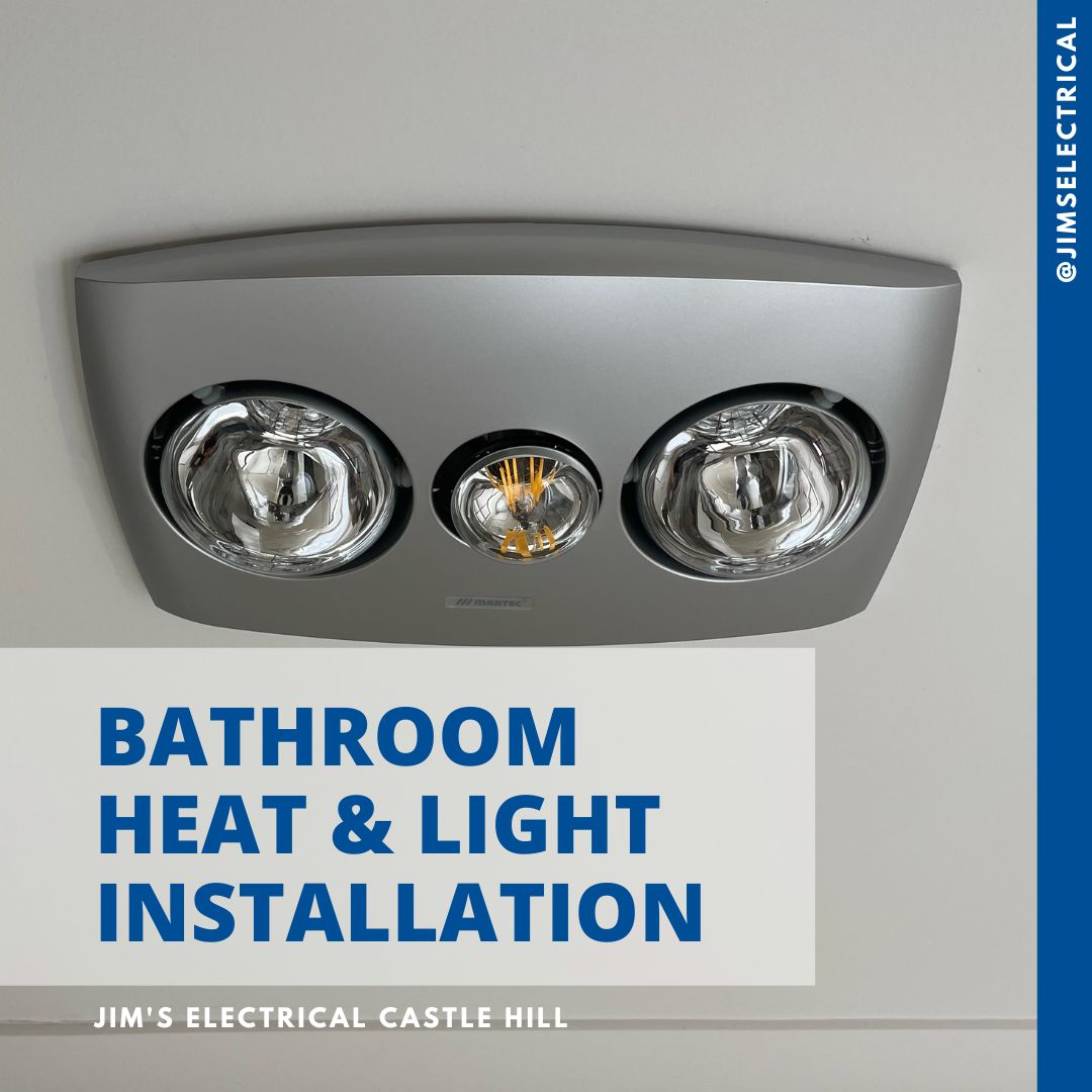 Bathroom Heat Lamp Installation